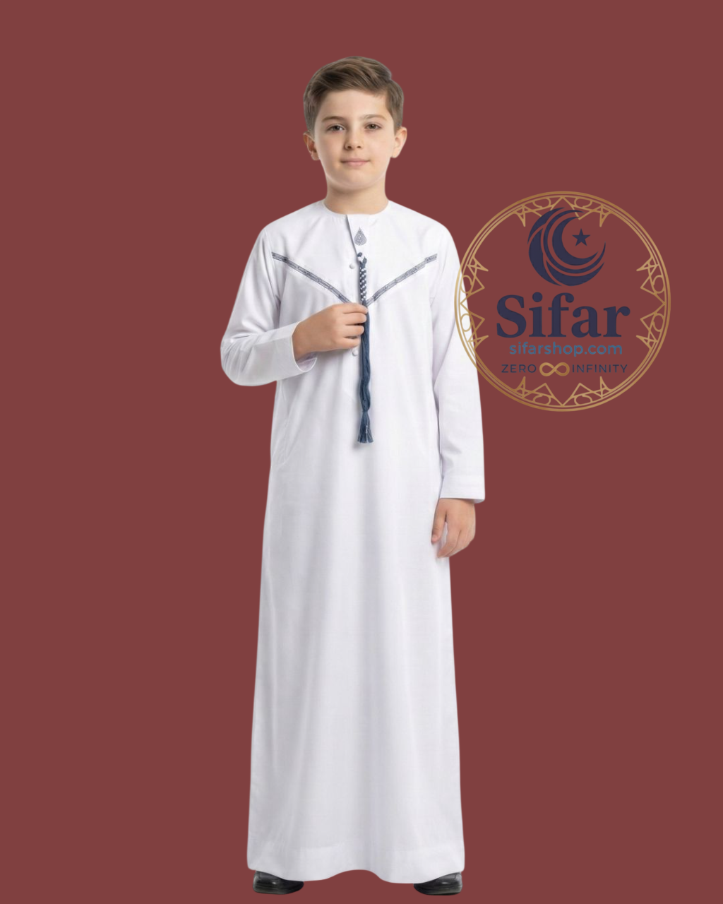 KIDS THAWB (ROYAL WHITE)