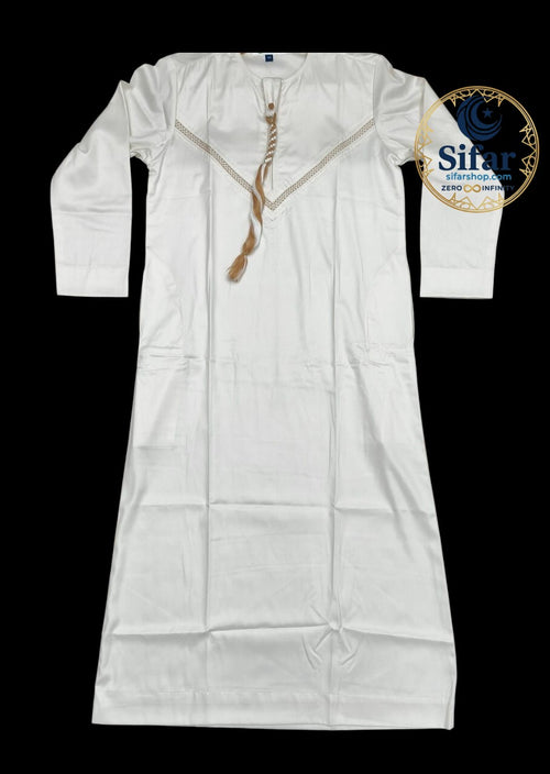 KIDS THAWB (ROYAL WHITE)