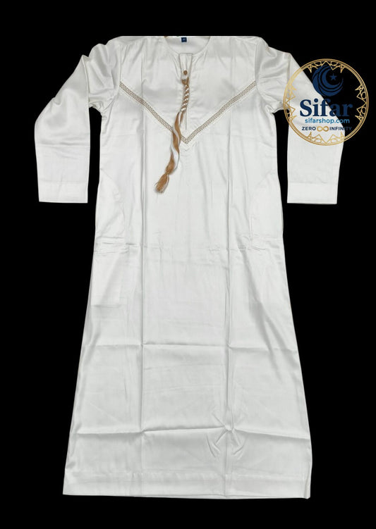 KIDS THAWB (ROYAL WHITE)