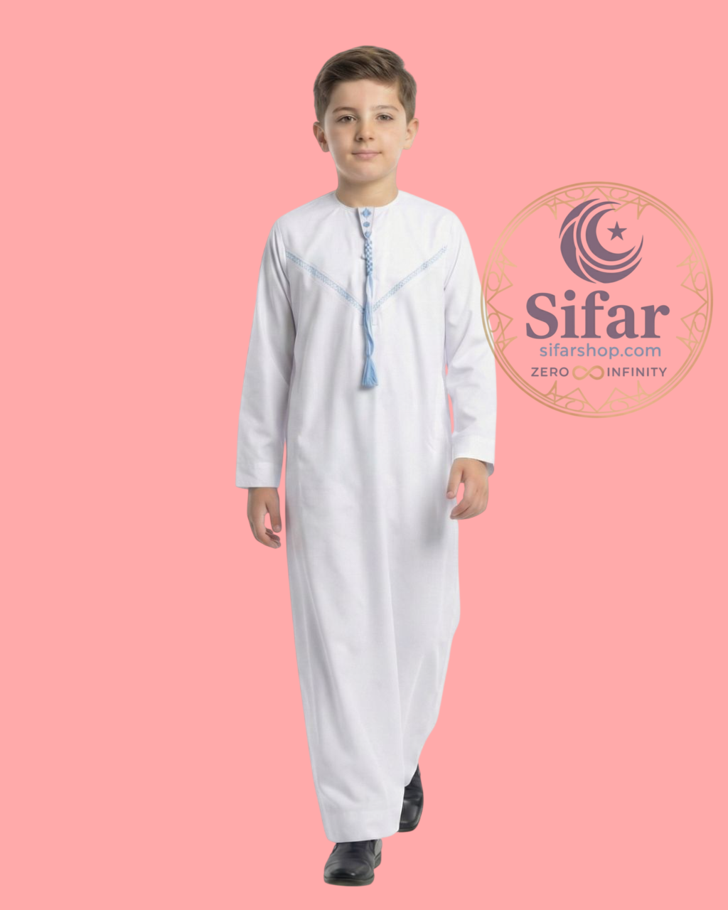 KIDS THAWB (ROYAL WHITE)